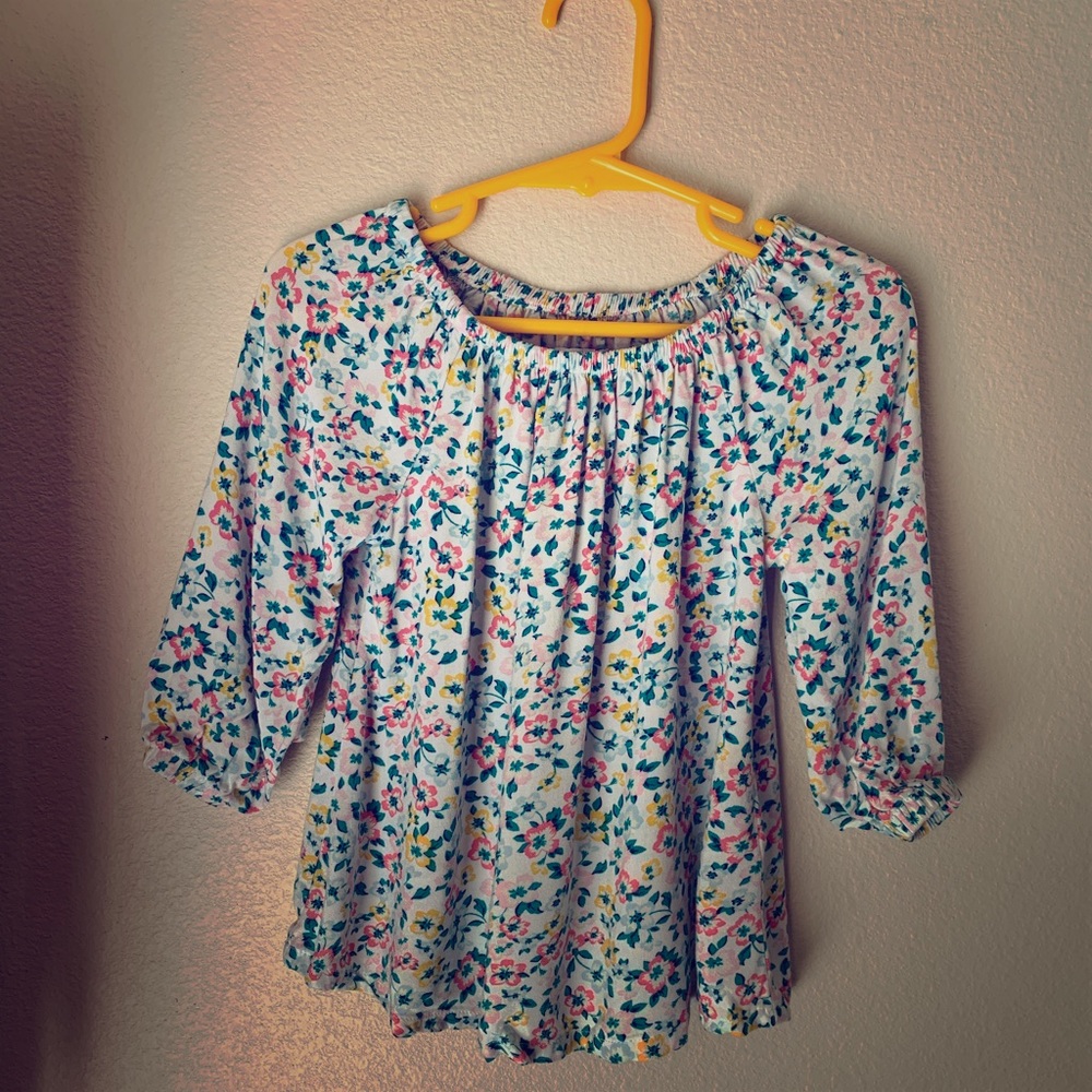 Floral Peasant Top 3T